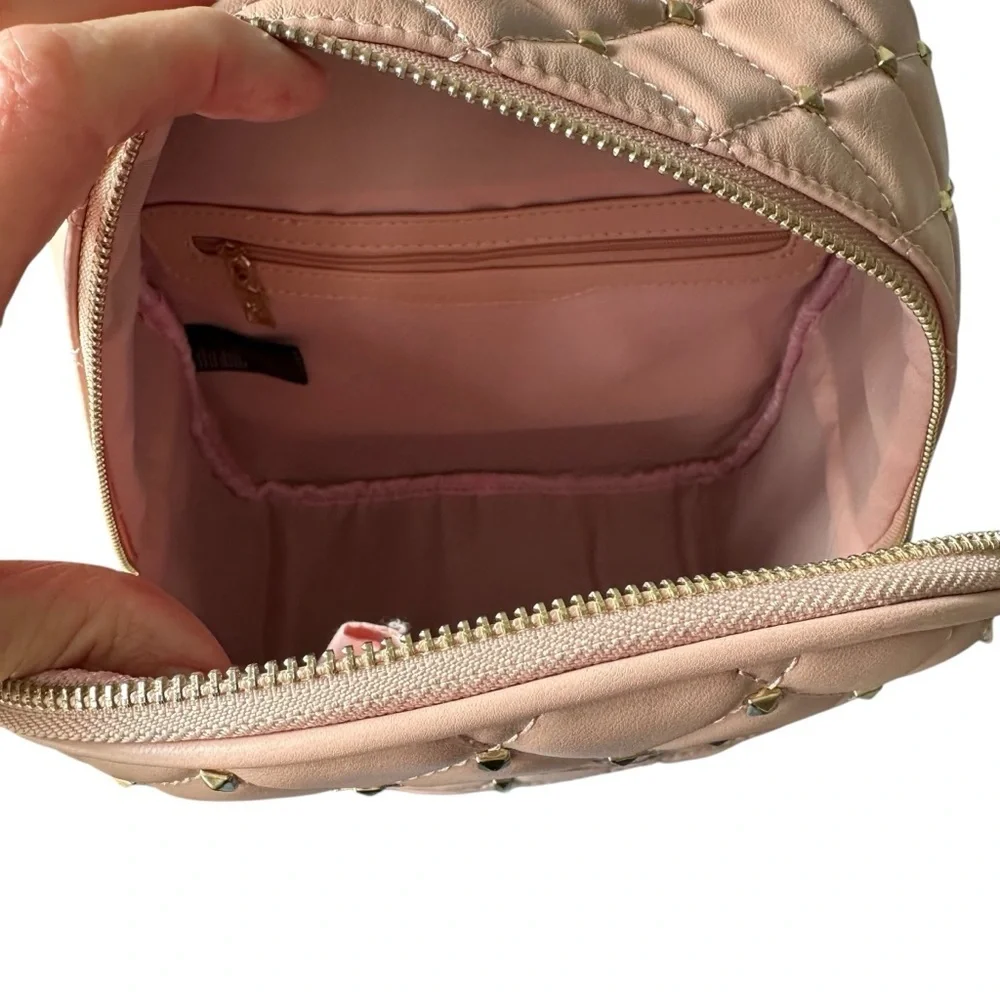 Badgley Mischka Blush Quilted Design Backpack NWT